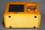 Fada Catalin 53 / 5F50 Radio in Yellow + Blue - Great Art Deco Radio